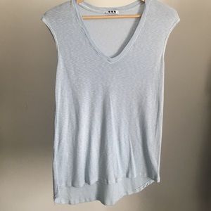 NEW Three Dots light blue V neck tank top